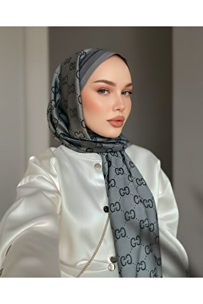 AmineScarfs Şal din mătase de cașmir cu model G - lux, utilizare în 4 anotimpuri