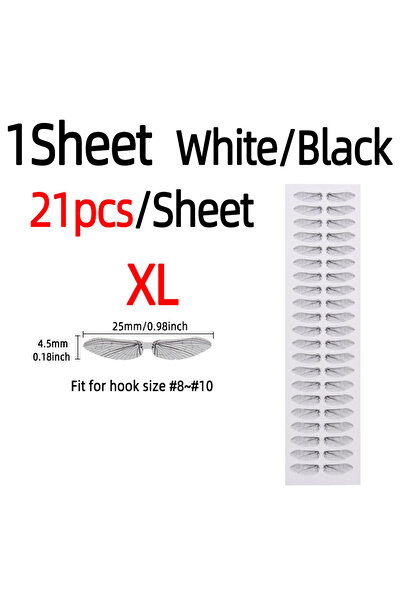 Choice ورقة واحدة سوداء مقاس XL، ورقة واحدة من أجنحة الذبابة الواقعية المقطوع...