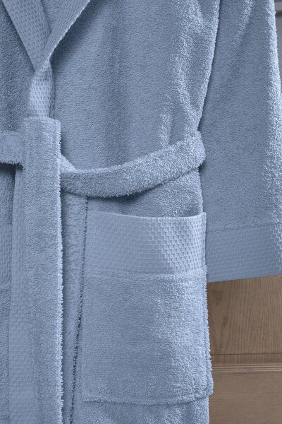 Fiesta Genç Unisex Pamuklu Tekli Bornoz