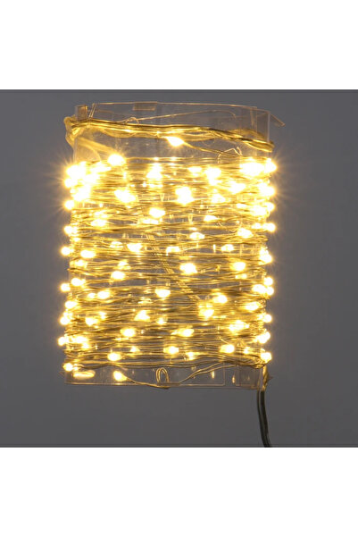 Lumi LUXURY Instalatie brad Craciun, 100 micro-LED-uri albe cu lumina calda, 10 m, interior, cu fir cupru