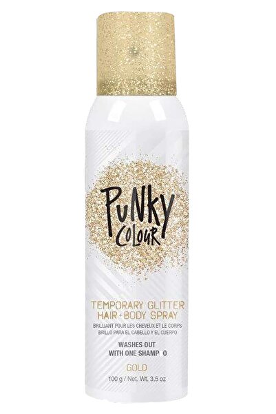punky Colour Altın Renk Simli Saç ve Vücut Spreyi 100GR