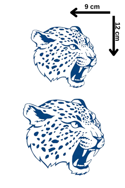 Barly 30 Gün / 1 Ay Kalıcı Kaplan Figürlü 12 Saat Sonra Kararan Geçici Dövme ...