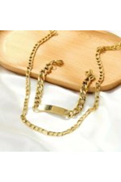 OEM lanțișor și brățară placate cu aur 14K – eleganță Figaro în simplitate și strălucire