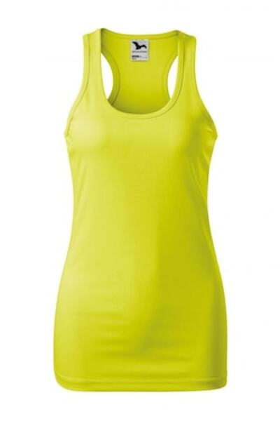 Malfini - Bluză sport pentru femei, galben neon, mărimea 2XL