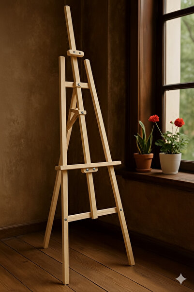 O&S Oyun ve Sanat Eğlen-Üret Resim Şövalesi, Sergi Sehpası, Ressam Şövalye Büyük Boy, Düğün Nişan Karşılama