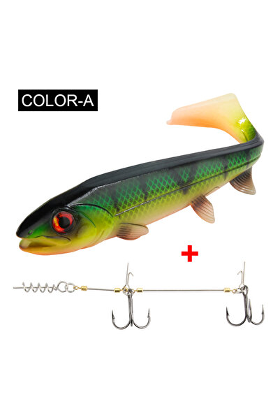 Choice طُعم صيد سمك ناعم Spinpoler Big Fish مع خطاف S، لون A، مقاس 25 جرامًا،...