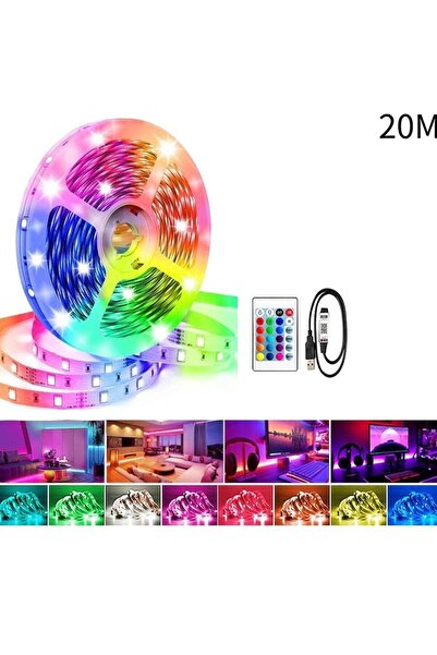 Generic 20M LED Strip Lights, Smart Light with IR Remote Control, RGB 5050