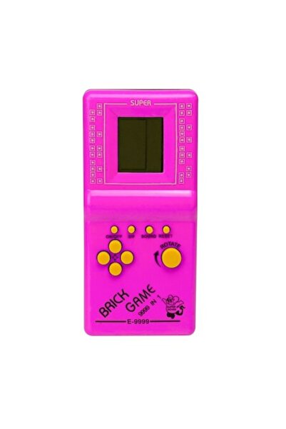 Palmonix Classic Electronic Tetris Game, 9999-in-1, 14x6 cm, Pink