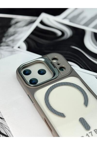 GENERAL Magnetic Shockproof Case for iPhone 17 Pro with Camera Lens Protector & Kickstand Ring – MagSafe