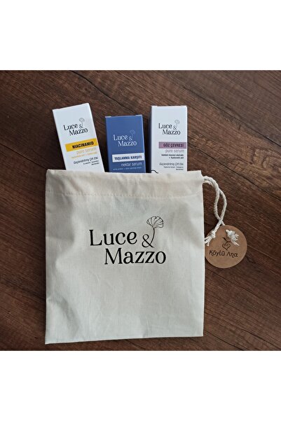 Luce & Mazzo Raw Cloth Pouch 20X20 Bag Organizer - Organizer