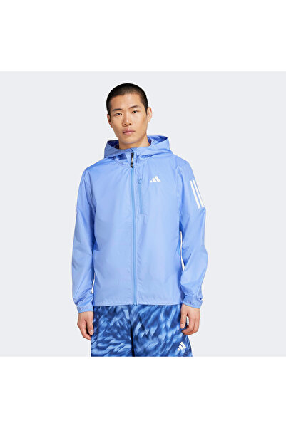 adidas Own the Run Men's Blue Running Windbreaker