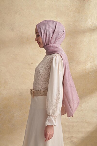 ARMANDA JOSE JAKAR CHAIN DESEN ŞAL - PUDRA