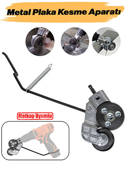 NZB Matkap Ucuna Takılabilir Metal Plaka Sac Kesme Aparatı Endüstriyel Güçlü Kesim Başlığı Daire Testere