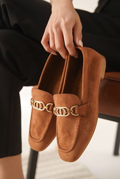 TRENDELLA Hera Women's Suede Tan Casual Shoes