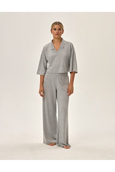 ESOTIQ Set de îmbrăcăminte pentru casă pentru femei, lenjerie de casă, pantal...