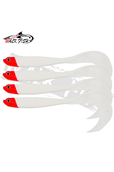 Choice طُعم صيد سمك البادجي من ريد هيد وايت والك فيش، 4 قطع، 12.5 سم، 5.5 جرا...