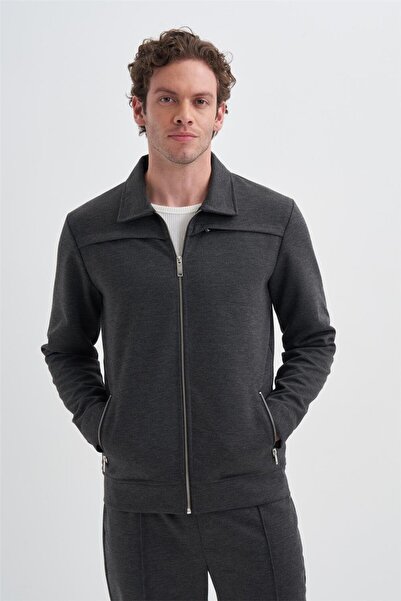 Cazador Caz 5099 Sweat Hırka 24kceeo05099 Antrasit Melanj