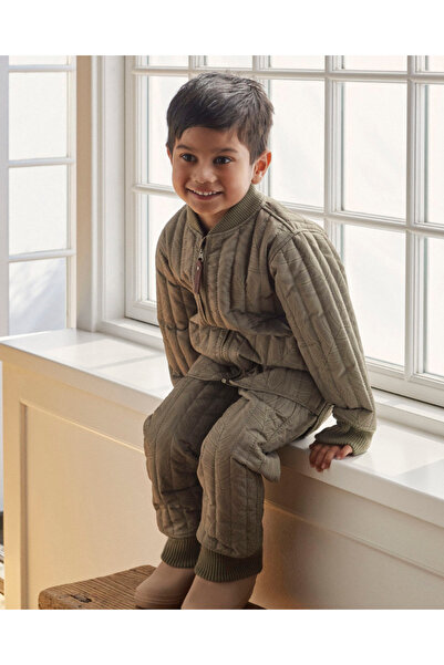 EN FANT OVERSIZED KHAKI THERMAL SET