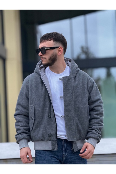 KINGAF ΑΝΔΡΙΚΟ ΜΑΚΡΥ ΠΑΛΤΟ ΔΙΠΛΗΣ ΠΛΕΥΡΑΣ