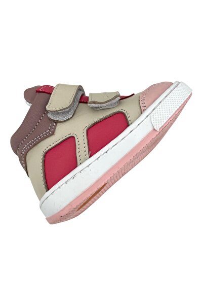 Nubebe Ottoman baby girl first step shoes powder-beige