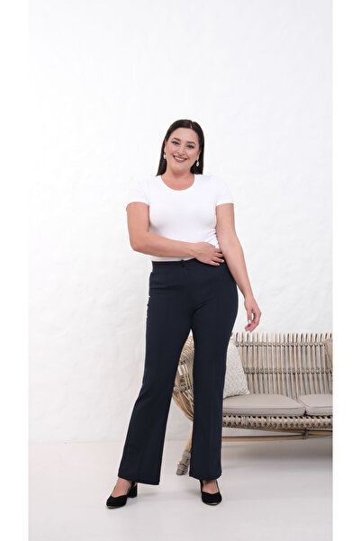 Paw Garage Women's Stretch Fabric Plus Size Flared Palazzo Pants