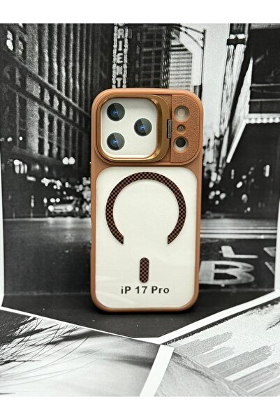 GENERAL Magnetic Shockproof Case for iPhone 17 Pro with Camera Lens Protector & Kickstand Ring – MagSafe