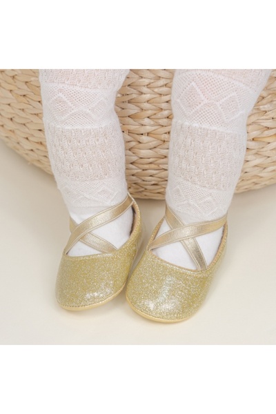 BebeNou Balerini eleganți aurii pentru bebeluși cs1632-2-va16