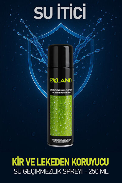Exland Kir ve Leke Koruyucu Sprey 250 ml | Su Geçirmezlik Deri & Tekstil | Süet Nubuk Ayakkabı Spreyi