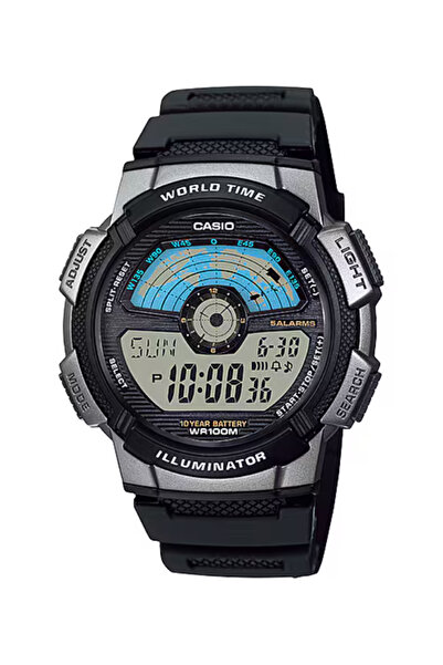 Casio ساعة رجالية رقمية بمينا أسود - AE-1100W-1AVDF