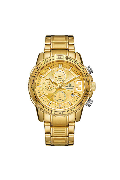 Kenneth Scott Men's Chronograph Champagne Dial Watch - K22139-GBGC
