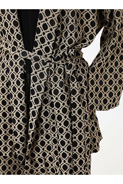 Refka Suit - Black Geometric Pattern - Exclusive