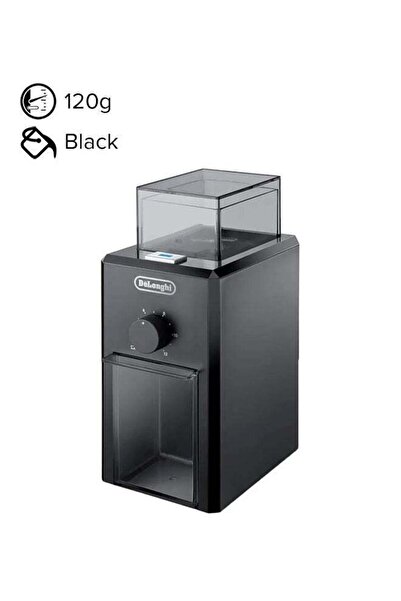 De'Longhi Electric Coffee Grinder with Fineness Selector, Burr Grinding System, 12-Cup, 110W KG79 -