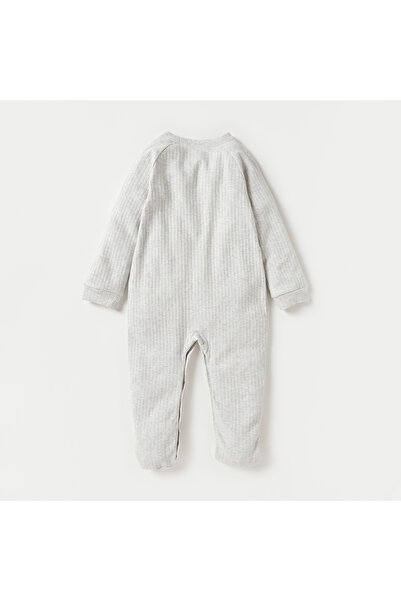 Juniors Textured Closed Feet Sleepsuit with Long Sleeves