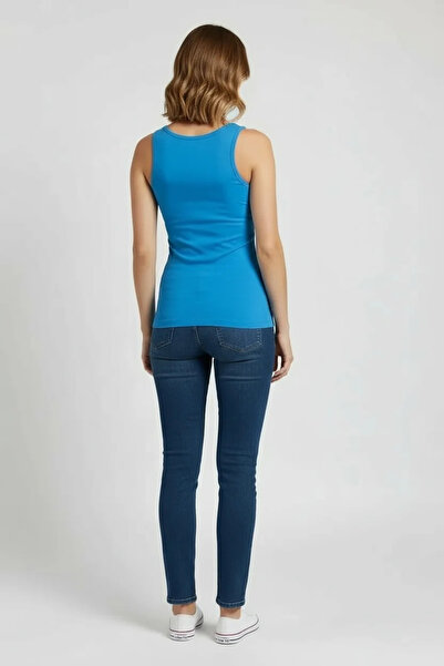 JENİKA Women's Daily Thick Strap Cotton Stretch Fabric Undershirt