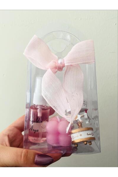 Home Çantada Kolonya Mum Atlı Karınca Davet, Nikah, Nişan, Kına, Doğum Günü, Mevlit Hediyeliği (5 Adet)