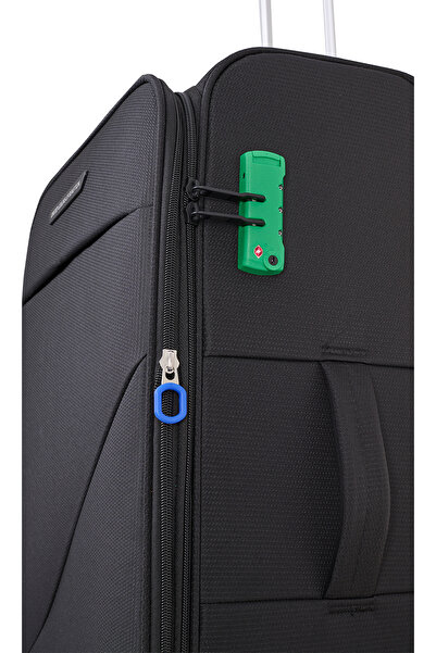 United Colors of Benetton Benetton Ekstra Hafif Lüx Kumaş 8 Tekerlekli Orta Boy Valiz