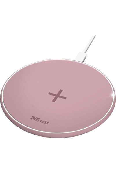 Trust QYLO wireless charger, fast charging, pink