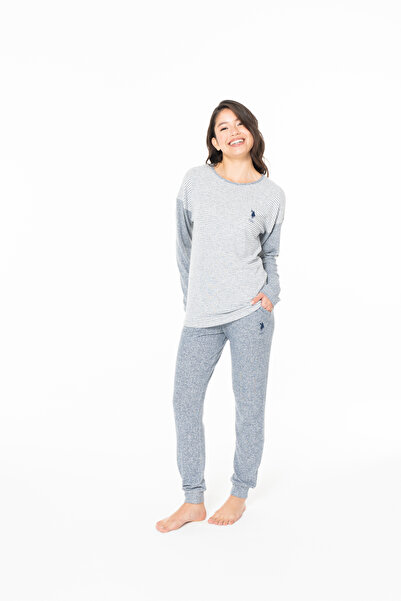 U.S. Polo Assn. Women's Crew Neck Pajama Set