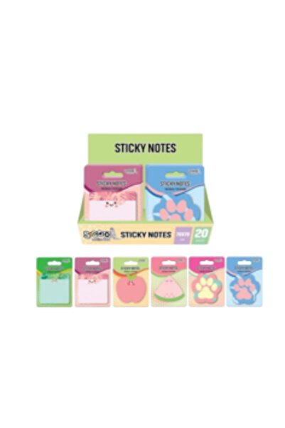 Gimihome Adhesive Notes – Various Shapes, 70 x 70 mm