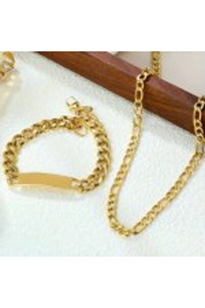 OEM lanțișor și brățară placate cu aur 14K – eleganță Figaro în simplitate și strălucire