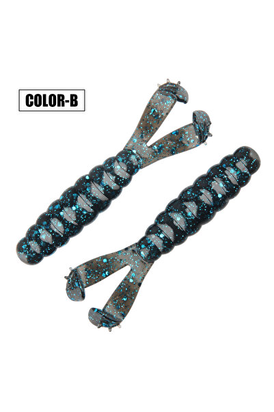 Choice طعم صيد سمك القاروص سبينبولر كولور بي - يرقة ذيل الغواص المزدوجة، متين...