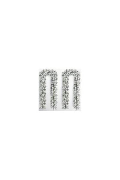 OEM Christmas Garland, 270 cm, PVC, White, for Indoor and Outdoor