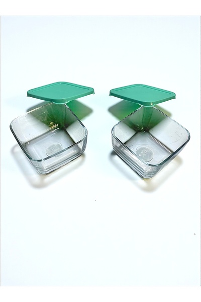 Paşabahçe Glass Storage Container 2-Pack Breakfast Food Storage Container Breakfast Glass Bowl 760Cc