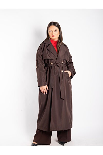 Bedrinxxl Büyük Beden Trench