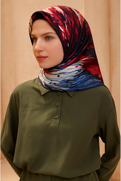 Vissona Eșarfă de mătase Tivil 50929 - 1 model acuarelă albastră