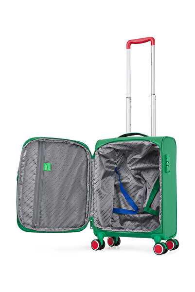 United Colors of Benetton Benetton Ekstra Hafif Lüx Kumaş 8 Tekerlekli Kabin Boy Valiz