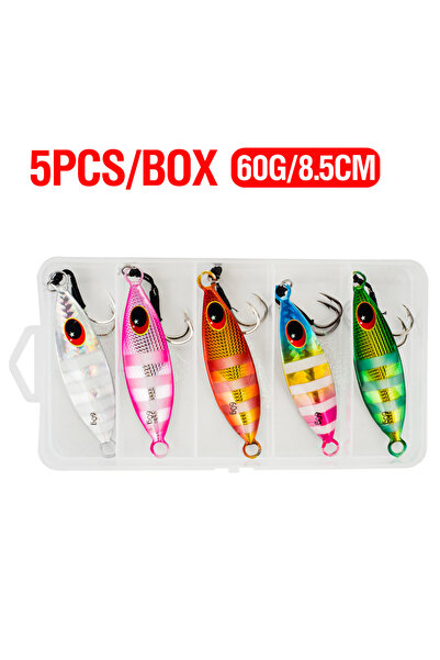 Choice 60 جرام 5 قطع/صندوق 10-60 جرام طُعم صيد بطيء معدني غاطس صناعي طُعم صيد...