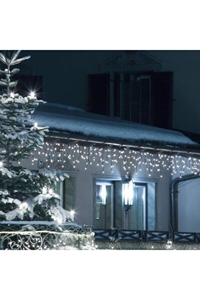 Flippy ® Icicle Christmas Light Section, 5 m, 143 LEDs, Cool White Flash, IP44, Interconnectable