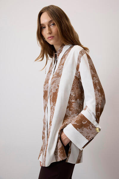 Touché Privé ΠΟΥΚΑΜΙΣΟ ΜΕ ΜΕΓΑΛΗ ΜΑΝΤΙΚΑ ΜΕ ΣΧΕΔΙΟ ΔΑΝΤΕΛΑΣ