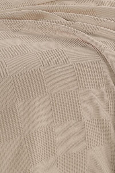 OZNHOME OZN HOME - SINGLE BED CREAM 100% COTTON PIQUE 160*220